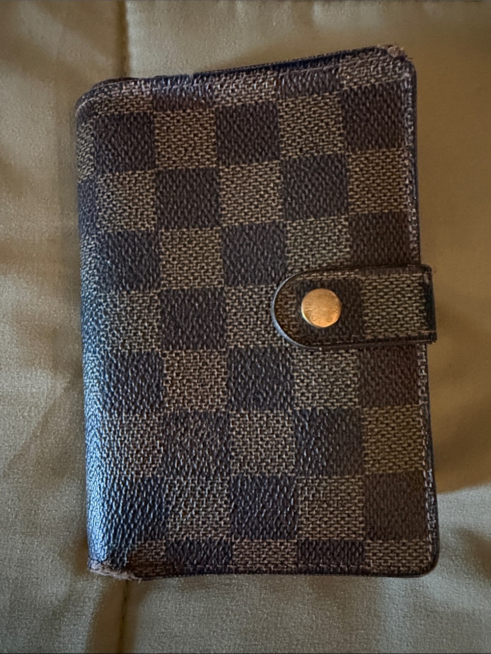 Louis Vuitton Damier Canvas Card Holder - Dark Brown Check